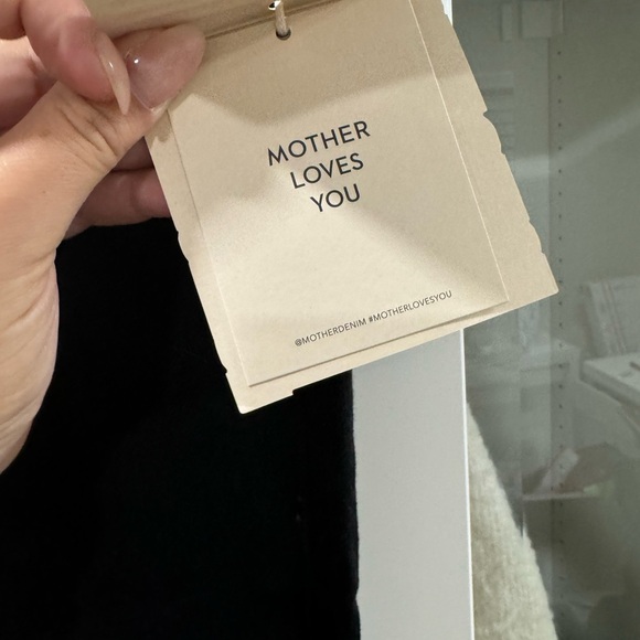 BNWT MOTHER Denim SNACKS! The candy stick skirt black sz 31 - Picture 7 of 7